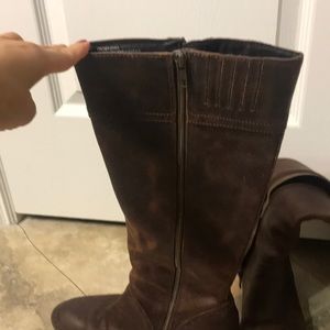 Leather riding boots